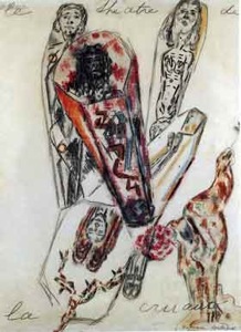 アントナン・アルトー《残酷の演劇》1946年3月頃、62.5×47.5cm、パリ、ポンピドゥーセンター、フランス国立西洋美術館蔵
